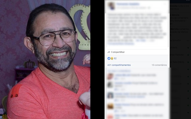 Fernando Barbosa dos Reis foi morto em 2016 (Foto: Reprodução/ Facebook).