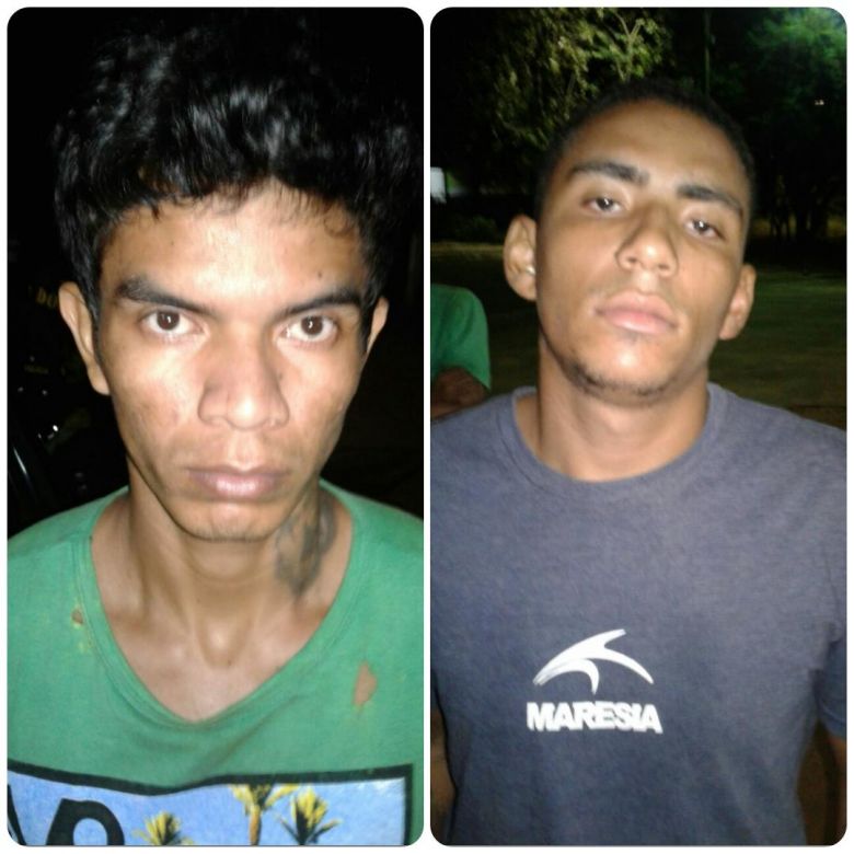 Márcio Benites Espindola de 24 anos e Caique Carlos Neves Braga de 20 anos foram recapturados pelos policiais militares do Departamento de Operações de Fronteira (DOF) de Dourados/MS. Foto: DIVULGAÇÃO