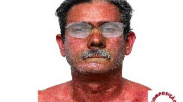 Retrato falado do suspeito divulgada pela Polícia (Foto: Divulgação/Polícia Civil).