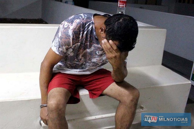 Jair Mariano da Silva, de 40 anos, residente em Castilho, acusado de ter participado do latrocínio (roubar para matar) e ameaçar testemunhas. Foto: Manoel Messias/Agência