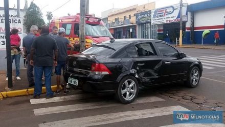 Acidente aconteceu quando motorista do Vectra passo direto no sinal vermelho do semáforo existente naquele cruzamento. Foto: MANOEL MESSIAS/Agência