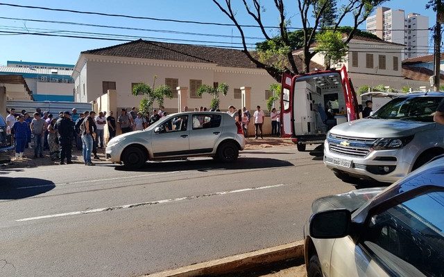 Assaltante é baleado após troca de tiros com policial em MS (Foto: Daniel Mendes/Arquivo Pessoal).