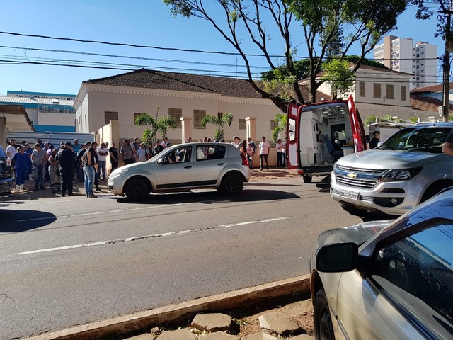 Assaltante é baleado após troca de tiros com policial em MS (Foto: Daniel Mendes/Arquivo Pessoal).