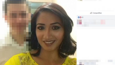 Suellen Cotrim e o marido estavam indo para a praia quando aconteceu o acidente (Foto: Reprodução/Facebook).