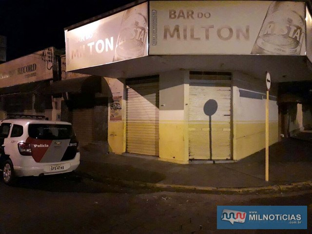 Bar do Milton está localizado no cruzamento das ruas Paes Leme com José Bonifácio, centro. Foto: MANOEL MESSIAS/Agência