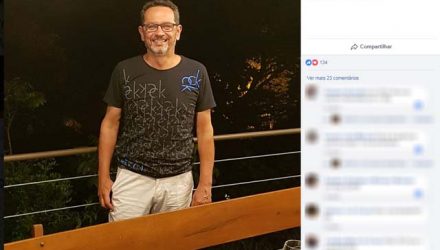 A suspeita é que o dentista - que estava sozinho no carro - tenha perdido o controle da direção em uma curva (Foto: Reprodução/Facebook).