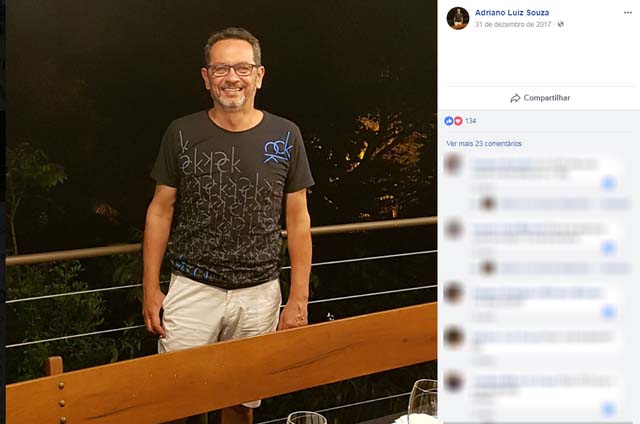 A suspeita é que o dentista - que estava sozinho no carro - tenha perdido o controle da direção em uma curva (Foto: Reprodução/Facebook).