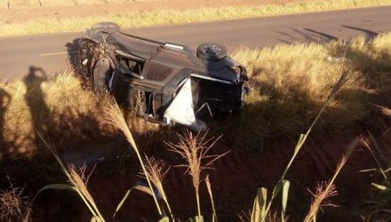 Vítimas foram socorridas após acidente em Novo Horizonte e encaminhadas a hospital de Catanduva (SP) (Foto: Kall Rigamonti/Tafre Notícias/Divulgação)