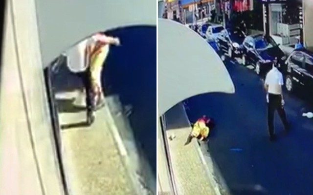 Imagens mostram agressão de motorista a palhaço de rua em Mogi Guaçu (Foto: Arte/G1).