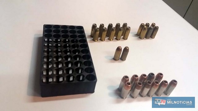 As 29 munições localizadas foram apreendidas pela Polícia Civil. Foto: MANOEL MESSIAS/Agência