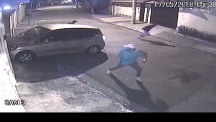 Policial reage a assalto na zona oeste de São Paulo.