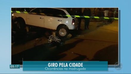 Motociclista morreu no Bairro Doutor Fábio, em Cuiabá (Foto: TV Centro América).