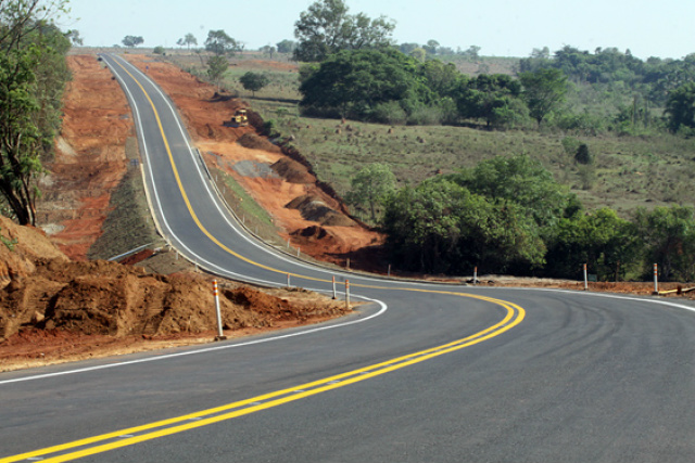 Trecho da rodovia onde aconteceu o acidente com vítima fatal. foto: DIVULGAÇÃO