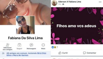 Fabiana Lima tentou o suicídio na tarde do último domingo (29). Ela deixou mensagens para os dois filhos. Foto: Facebook/Reprodução