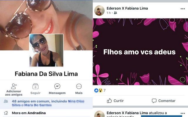 Fabiana Lima tentou o suicídio na tarde do último domingo (29). Ela deixou mensagens para os dois filhos. Foto: Facebook/Reprodução