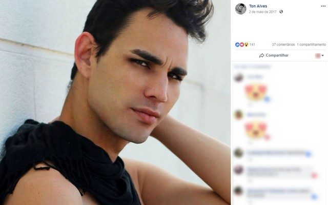 Wellinton Alves, de 27 anos, foi assassinado com facada no tórax, enquanto dormia (Foto: Facebook/Reprodução).