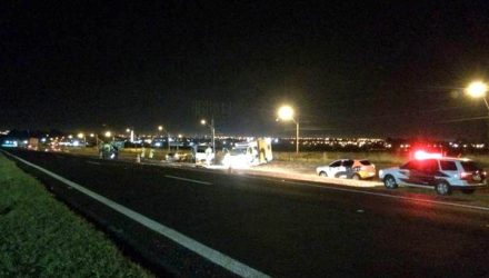 Acidente aconteceu na Rodovia Washington Luís (SP-310) em Araraquara (Foto: ACidadeON/Araraquara).