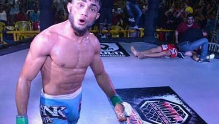 "Joel Tigre" em luta de MMA em (Foto: Facebook / Reprodução ).