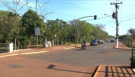 Cruzamento onde menina de 7 anos foi atropelada em Pitangueiras (Foto: Reprodução/EPTV).