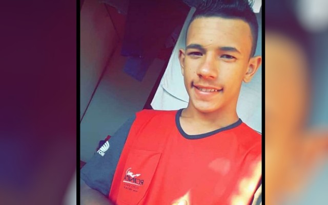 João Vitor Pereira Neves foi morto em uma festa em Senador Canedo (Foto: Reprodução/TV Anhanguera).