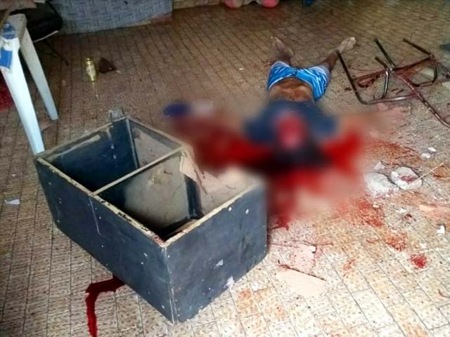 Vítima foi morta com pedradas na cabeça. Foto: Whats App/colaboração