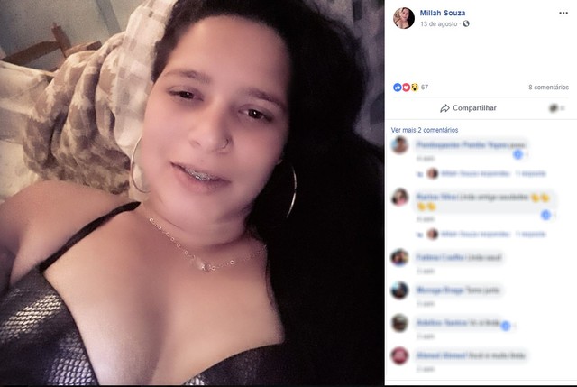 Camila Souza, de 24 anos, foi morta a facada dentro de casa nesta sexta-feira (14), em Campinas (SP) — Foto: Reprodução/Facebook.
