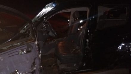 Veículo ficou destruído após acidente em rodovia de Itápolis — Foto: Arquivo Pessoal.