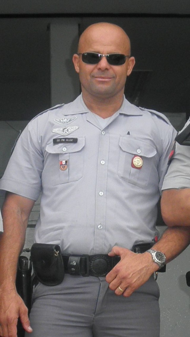 Policial Militar foi morto com, ao menos, 10 tiros de fuzil em Vicente de Carvalho, em Guarujá (SP). — Foto: Arquivo Pessoal.