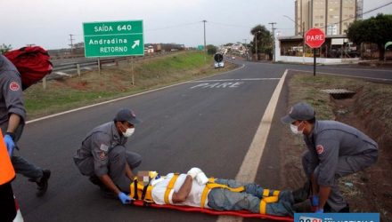 Acidente aconteceu na saída da Rondon para o acesso da marginal da rodovia. Foto: MANOEL MESSIAS/Agência