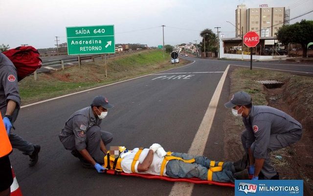 Acidente aconteceu na saída da Rondon para o acesso da marginal da rodovia. Foto: MANOEL MESSIAS/Agência