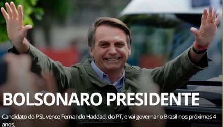 Capitão reformado do Exército, 63, é o 16º militar a ocupar o cargo, 3º eleito pelo voto direto. Foto: G1