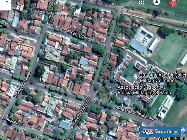 Caso de tentativa de feminicídio aconteceu próximo da sede do 28º Batalhão da PM, no bairro Passarelli. Foto: Google Maps/reprodução