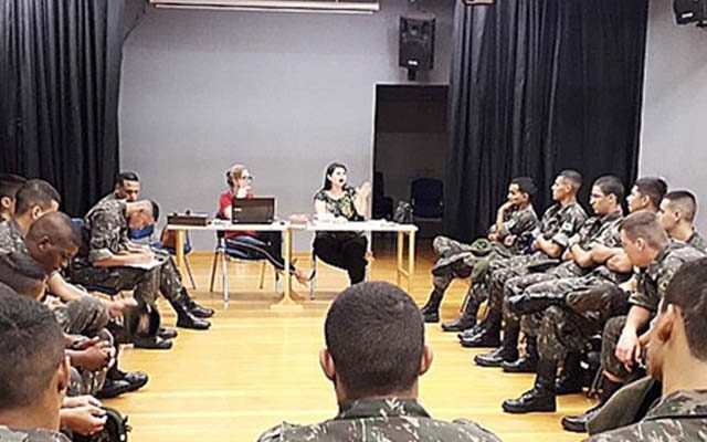 Programa contou com a presença dos jovens do Tiro de Guerra. Foto: Secom/Prefeitura