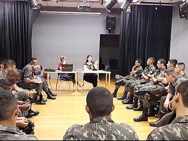 Programa contou com a presença dos jovens do Tiro de Guerra. Foto: Secom/Prefeitura
