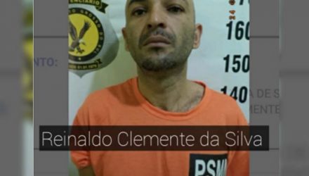 Foragido foi capturado pela Polícia Militar de Lavínia e encaminhado para a carceragem da cidade. Foto:  DIVULGAÇÃO