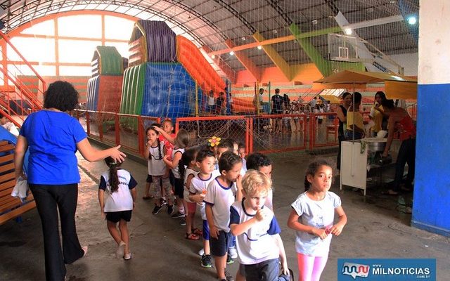 Festival Recreativo da Educação foi realizado no ginásio municipal de esportes. Foto: Secom/Prefeitura