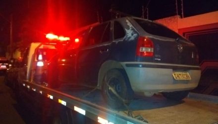 Carro foi encontrado pela Polícia Militar em Assis — Foto: The Brothers/Divulgação.