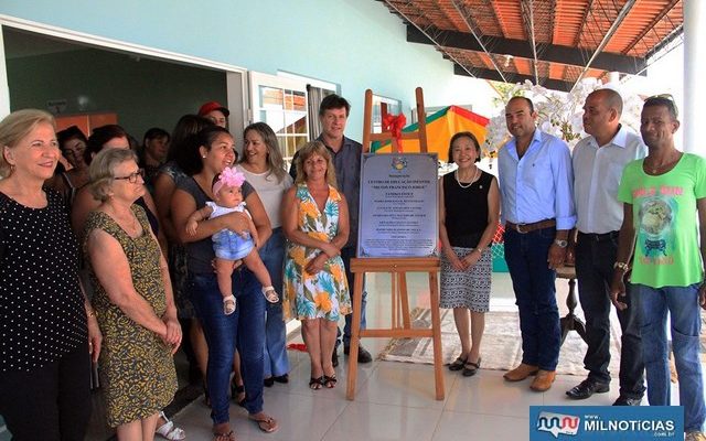 Escola leva o nome de professor “Milton Francisco Jorge”. Fotos: Secom/Prefeitura