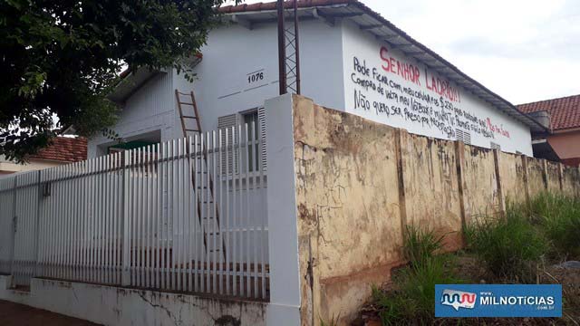 Desabafo de vÃtima na parede de sua casa chamou a atenção e muitas pessoas compartilharam em rede social. Foto: MANOEL MESSIAS/Mil Noticias