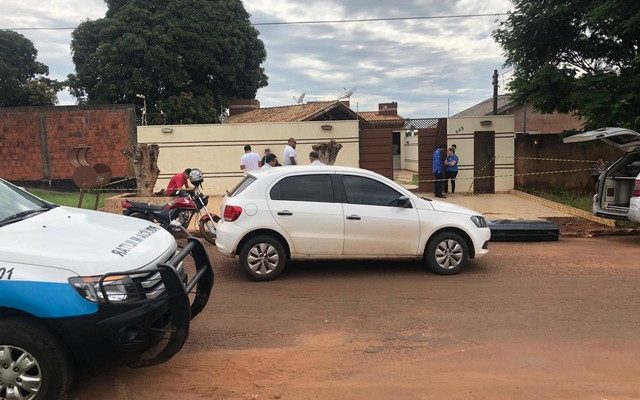 Execução foi na casa da vítima — Foto: Allysson Maruyama/TV Morena.