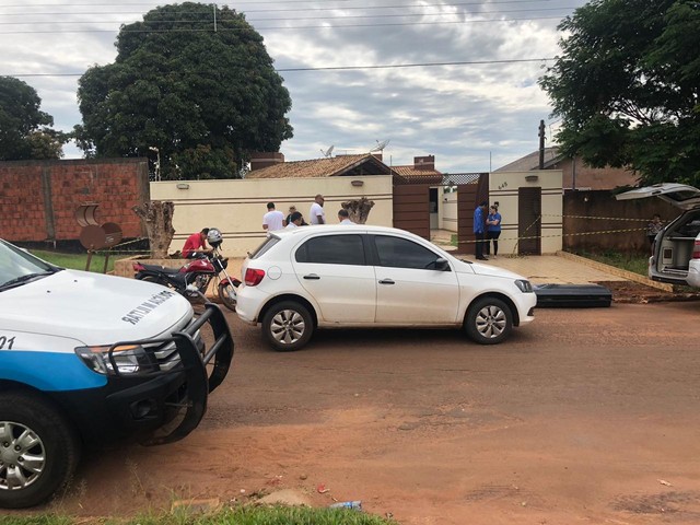 Execução foi na casa da vítima — Foto: Allysson Maruyama/TV Morena.