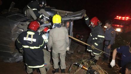 Casal morreu na noite dessa quinta-feira (13) em um acidente na MT-480, na Serra de Deciolândia, em Tangará da Serra — Foto: Tangará em foco.