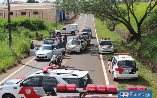 Abordagem aos bandidos aconteceu na marginal direita da rodovia Marechal Rondon. Foto: MANOEL MESSIAS/Mil Noticias