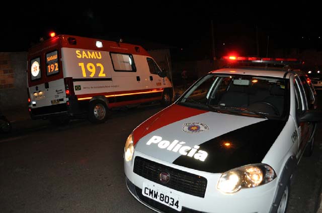 PM e SAMU foram ao local do bárbaro crime. Foto: Votu News