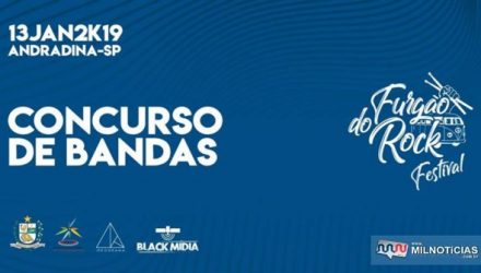 evento será das 17h às 22h no Centro Cultural Pioneiros de Andradina. DIVULGAÇÃO