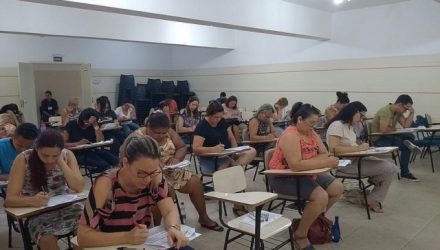 Prova foi realizada neste último domingo, 13, na escola Anna Maria Marinho Nunes. Foto: Secom/Prefeitura