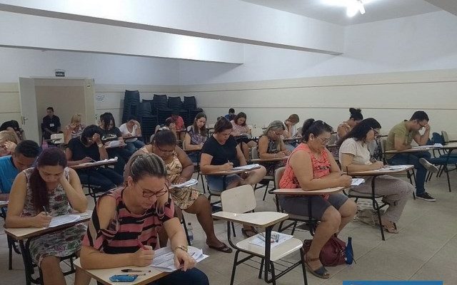 Prova foi realizada neste último domingo, 13, na escola Anna Maria Marinho Nunes. Foto: Secom/Prefeitura