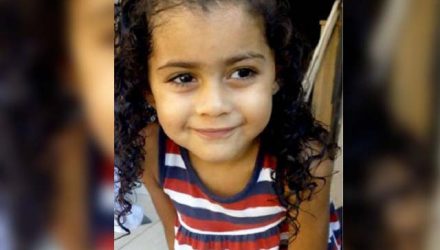 Ana Sofia da Silva Santos, de 4 anos, morreu apos ser picada no polegar direito por um escorpião. Foto: Divulgação