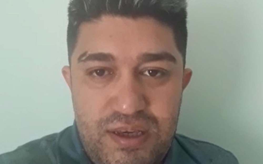 Pastor Pedro Teixeira gravou vídeo e o colocou nas redes sociais para se defender das acusações. Ele nega os crimes. — Foto: Reprodução/Redes sociais.