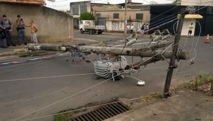 Cidade registrou nove acidentes na rede elétrica em Piracicaba — Foto: VC no G1.
